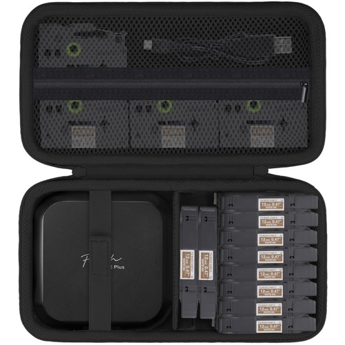 Label printer case with - label,